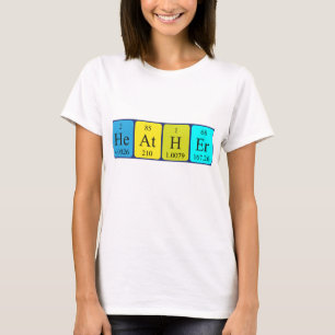 Heather periodic table name shirt