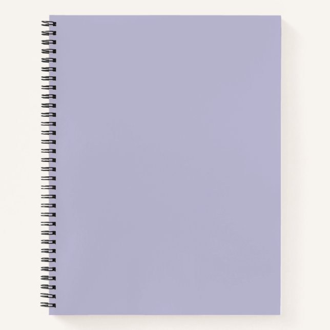 Heather Purple Solid Colour Notebook (Front)