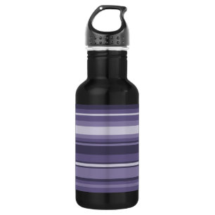 Heather purple stripes 532 ml water bottle