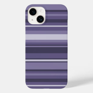 Heather purple stripes Case-Mate iPhone 14 case