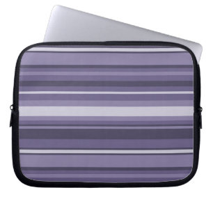 Heather purple stripes laptop sleeve