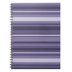 Heather purple stripes notebook