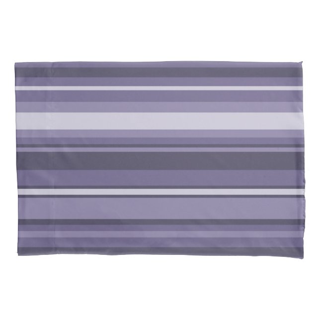 Heather purple stripes pillowcase (Front)