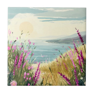 Heather’s Embrace by the Sea Tile