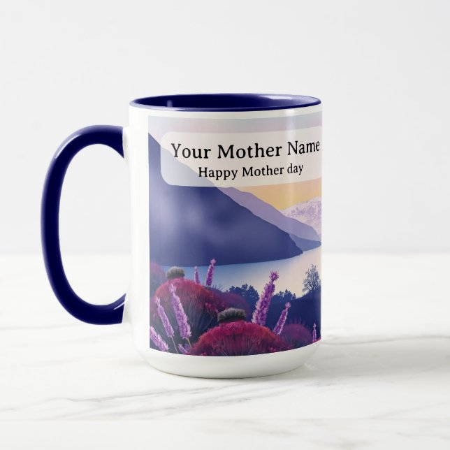 Heather Thistle Knit Lake Paths Mug (Left)