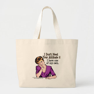 HeatherMPttitude.jpg Large Tote Bag