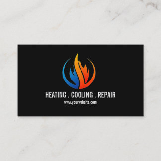 Heating & Air Conditioning, Cooling Business Card