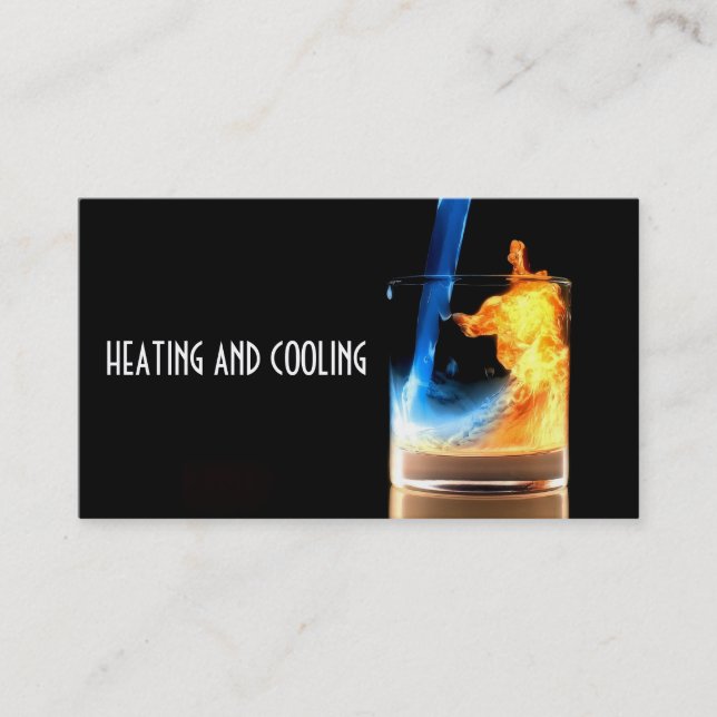 Heating and Air Conditioning Business Card (Front)
