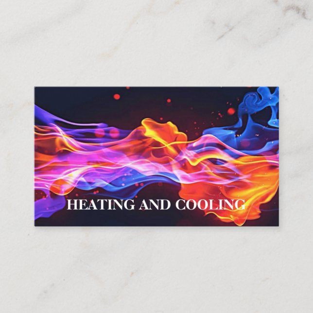 Heating and Cooling Business Card (Front)