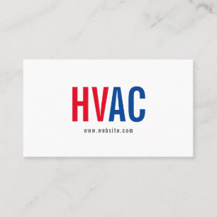 Heating & Cooling , Air Conditioning HVAC Business Business Card