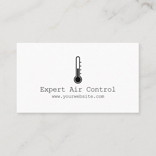 Heating & Cooling , Air Conditioning HVAC Business Card (Front)
