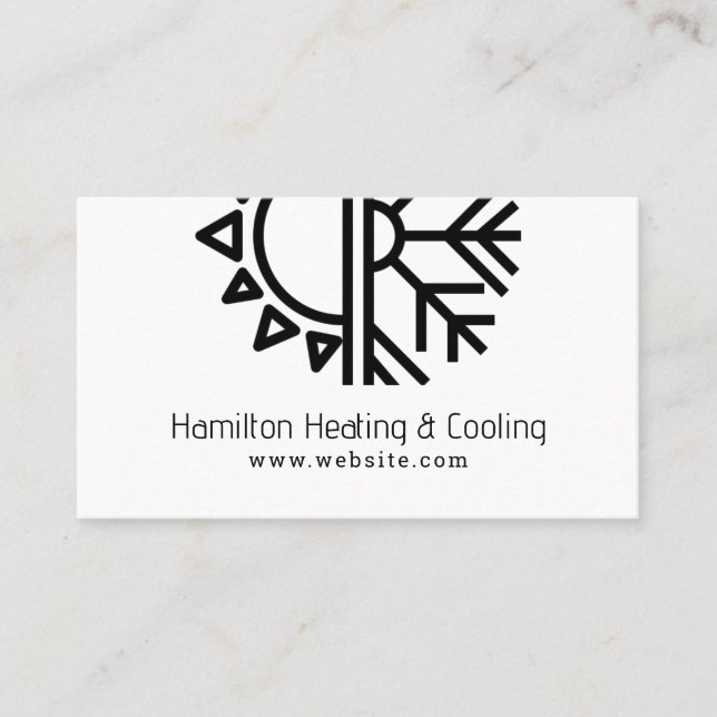 Heating & Cooling Business Card (Front)