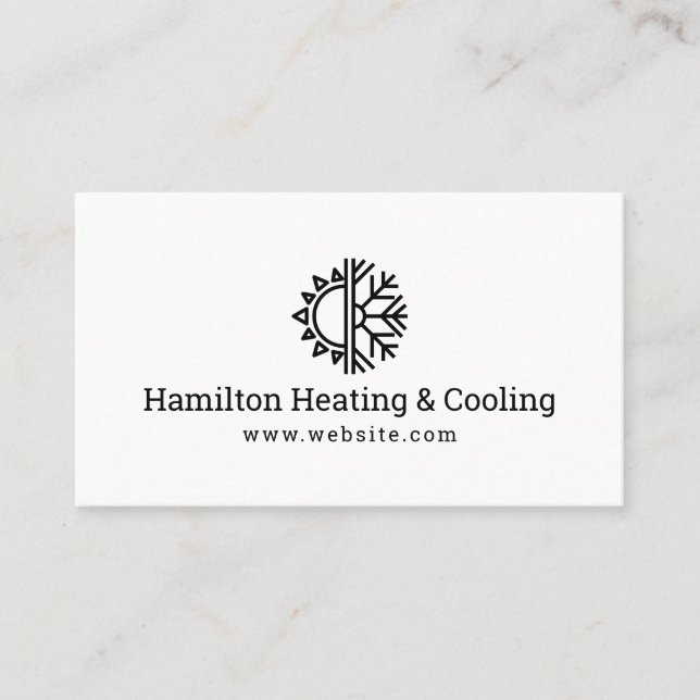 Heating & Cooling Business Card (Front)
