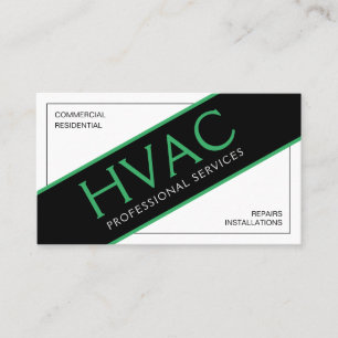 Heating Cooling Professional HVAC Business Card