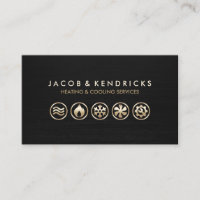Heating Ventilation Air Conditioning Business Card