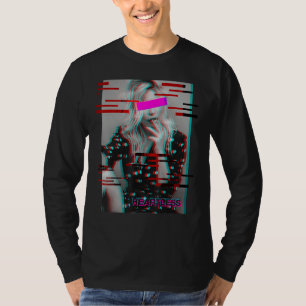 Heatless Girl Antisocial Glitch Aesthetic Style Va T-Shirt