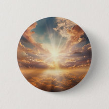 Heaven 6cm Round Badge