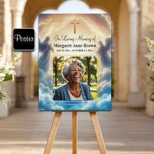 Heaven and Angels Celebration Of Life Photo Poster