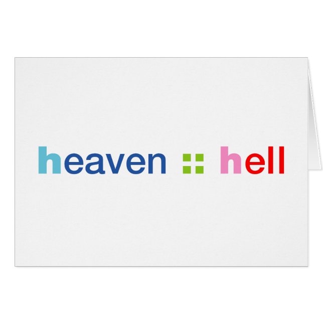 Heaven and Hell (Front Horizontal)