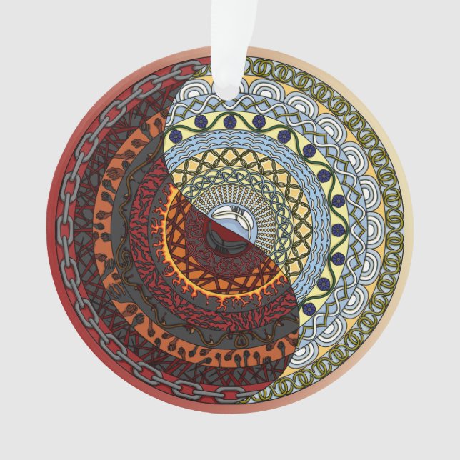 Heaven and Hell Acrylic Ornament (Front)