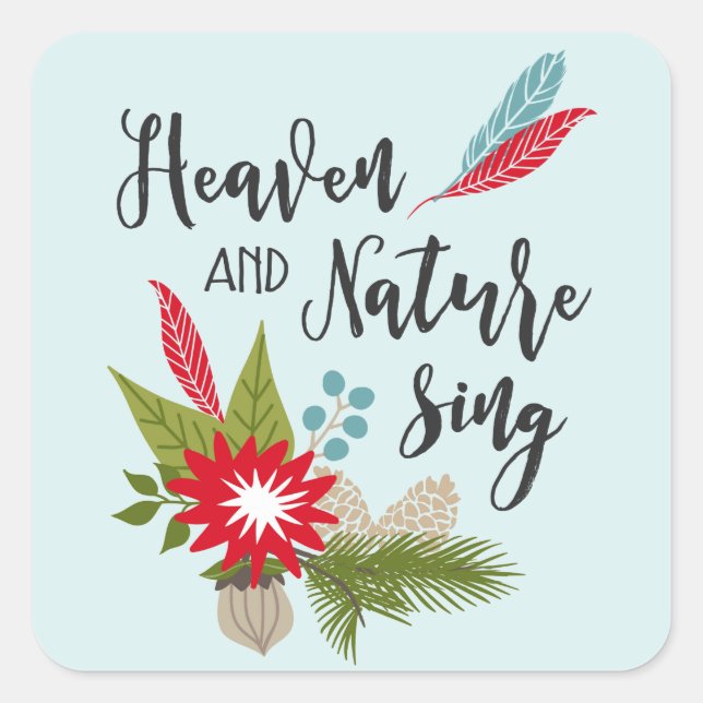 Heaven and Nature | Holiday Stickers (Front)