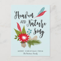 Heaven and Nature Sing | Christmas Postcard
