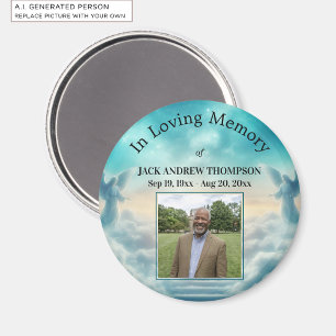 Heaven Angels Celebration Of Life Photo Magnet