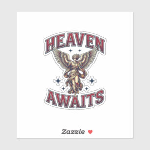Heaven Awaits Gothic Angel Vintage Engraving Shirt