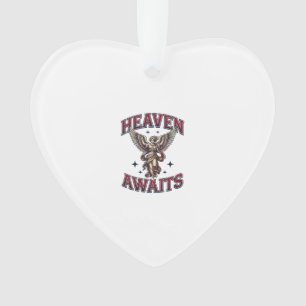 Heaven Awaits Gothic Angel Vintage Engraving Shirt Ornament