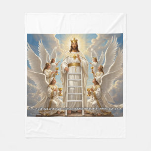 Heaven & Earth–John 1:51 Medium Blanket Christian