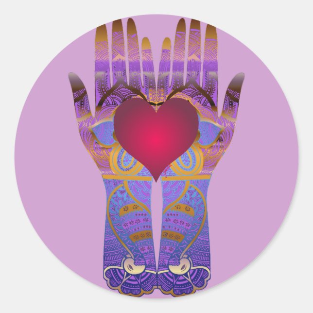 Heaven Hands Sticker (Front)