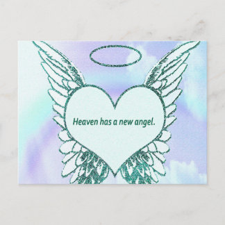 Heaven has a New Angel Postcard