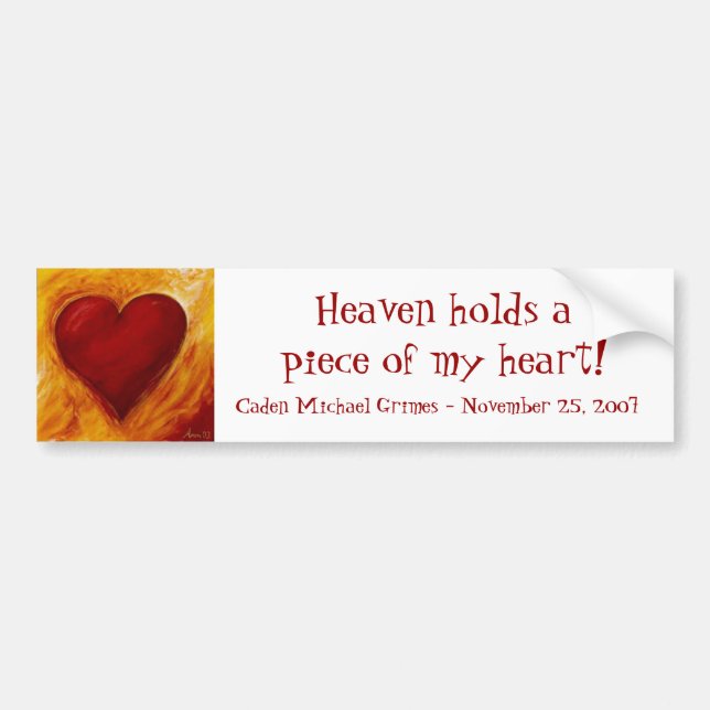 Heaven Holds Bumper Sticker (Front)