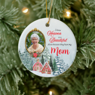 Heaven is a Beautiful Place Round Ornament