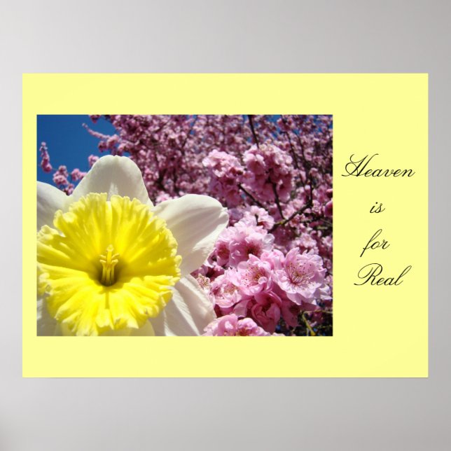 Heaven is for Real art prints Spring Flowers (Front)