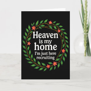 Heaven Is My Home - Christian Inspirational Design Card