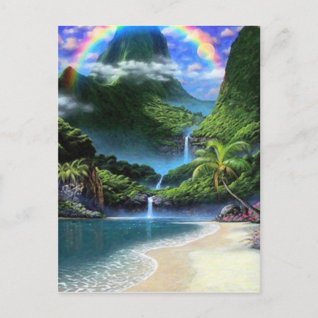 heaven lrg rainbow 2 postcard (Front)