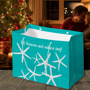 Heaven n Nature Starfish Beach Christmas Large Gift Bag
