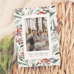 Heaven & Nature Sing Classic Christmas Photo Holiday Card