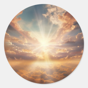 Heaven Notebook Classic Round Sticker