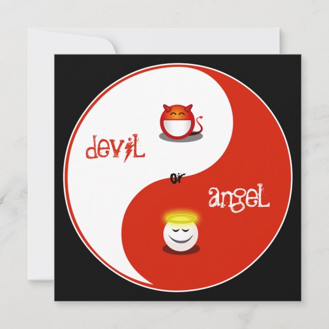 Heaven or Hell Bachelorette Party Invitation (Front)