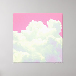 Heaven - Pink Clouds - Stretched Canvas Print