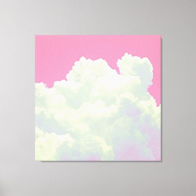 Heaven - Pink Clouds - Stretched Canvas Print (Front)