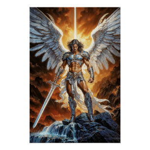 Heaven’s Golden Vanguard Archangel Michael Poster
