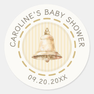 Heaven Sent Angel Baby Shower Classic Round Sticker