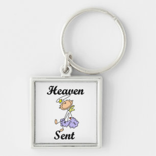 Heaven Sent Angel T-shirts and Gifts Key Ring