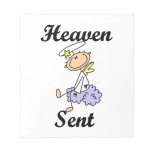 Heaven Sent Angel T-shirts and Gifts Notepad