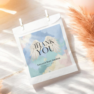 Heaven Sent Angel Wings Pastel Baby Shower Favour Bags