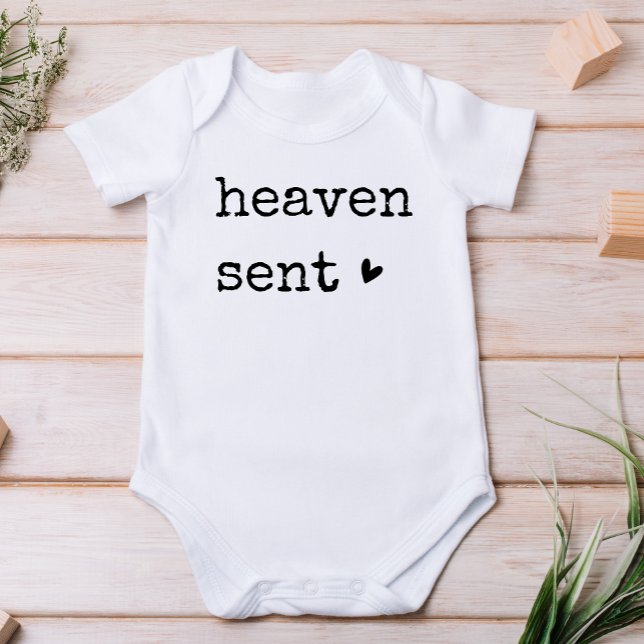 Heaven Sent Baby Baptism Christian Baby Bodysuit (Creator Uploaded)