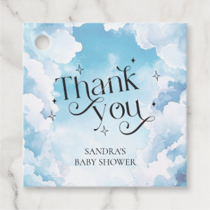Heaven Sent Baby Shower Favour Thank You Clouds Sk Tags